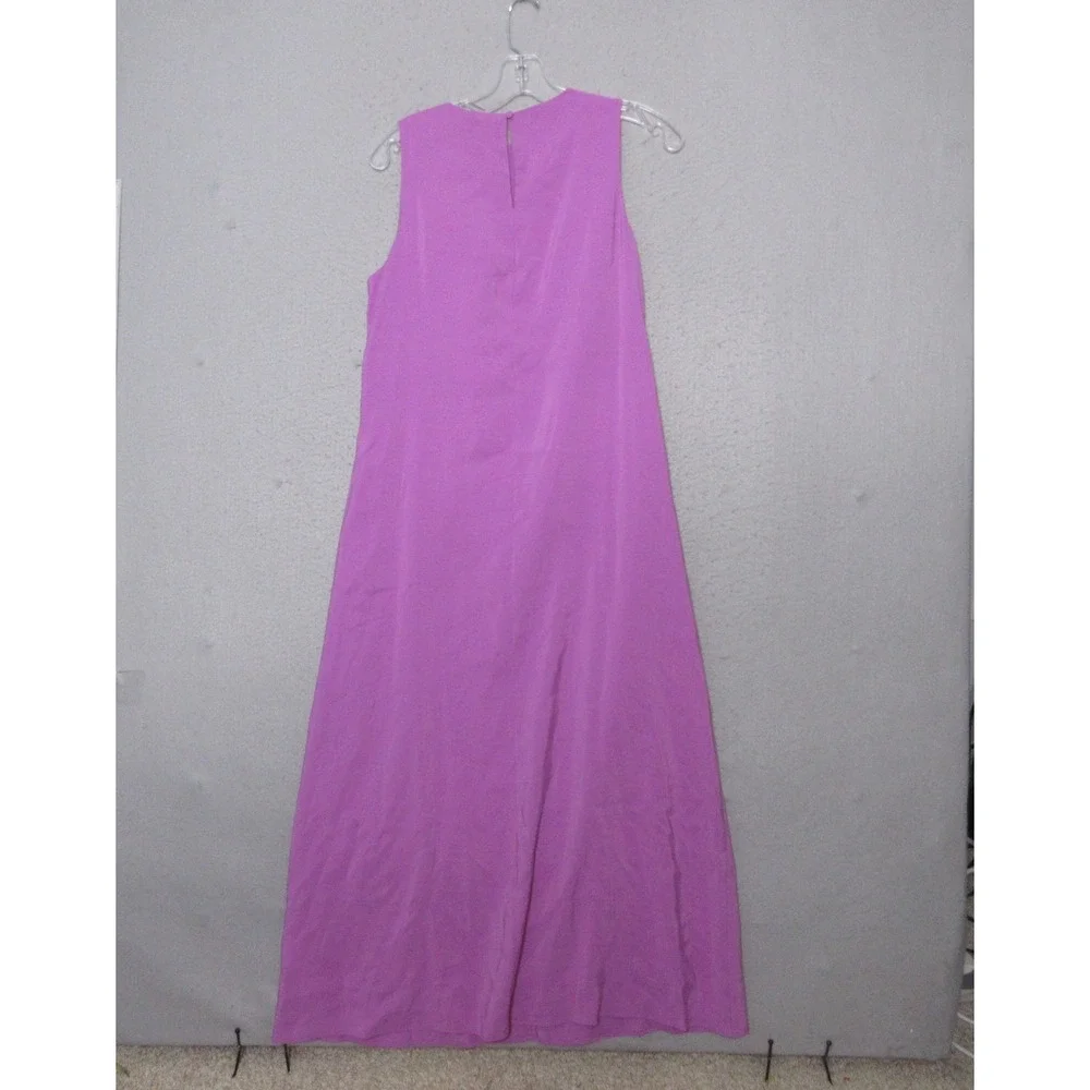 Abercrombie‎ & Fitch Dress Purple Maxi Drape Wedding Guest Minimalist Flowy NWT